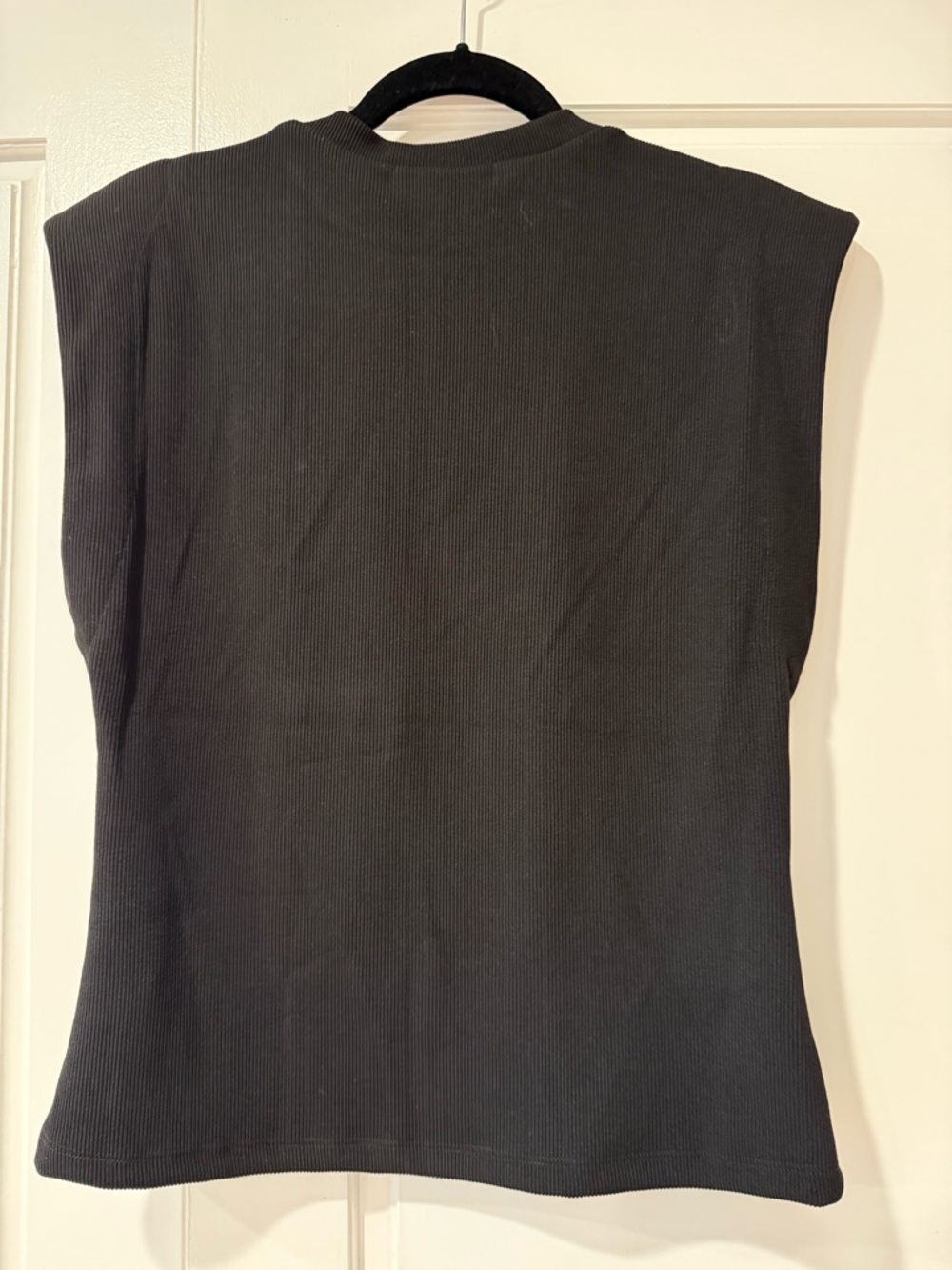ASTR Black Ribbed cinch waist top - Picture 5 of 5